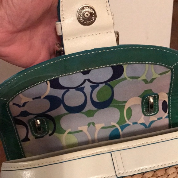 Coach straw handbag - Picture 3 of 6